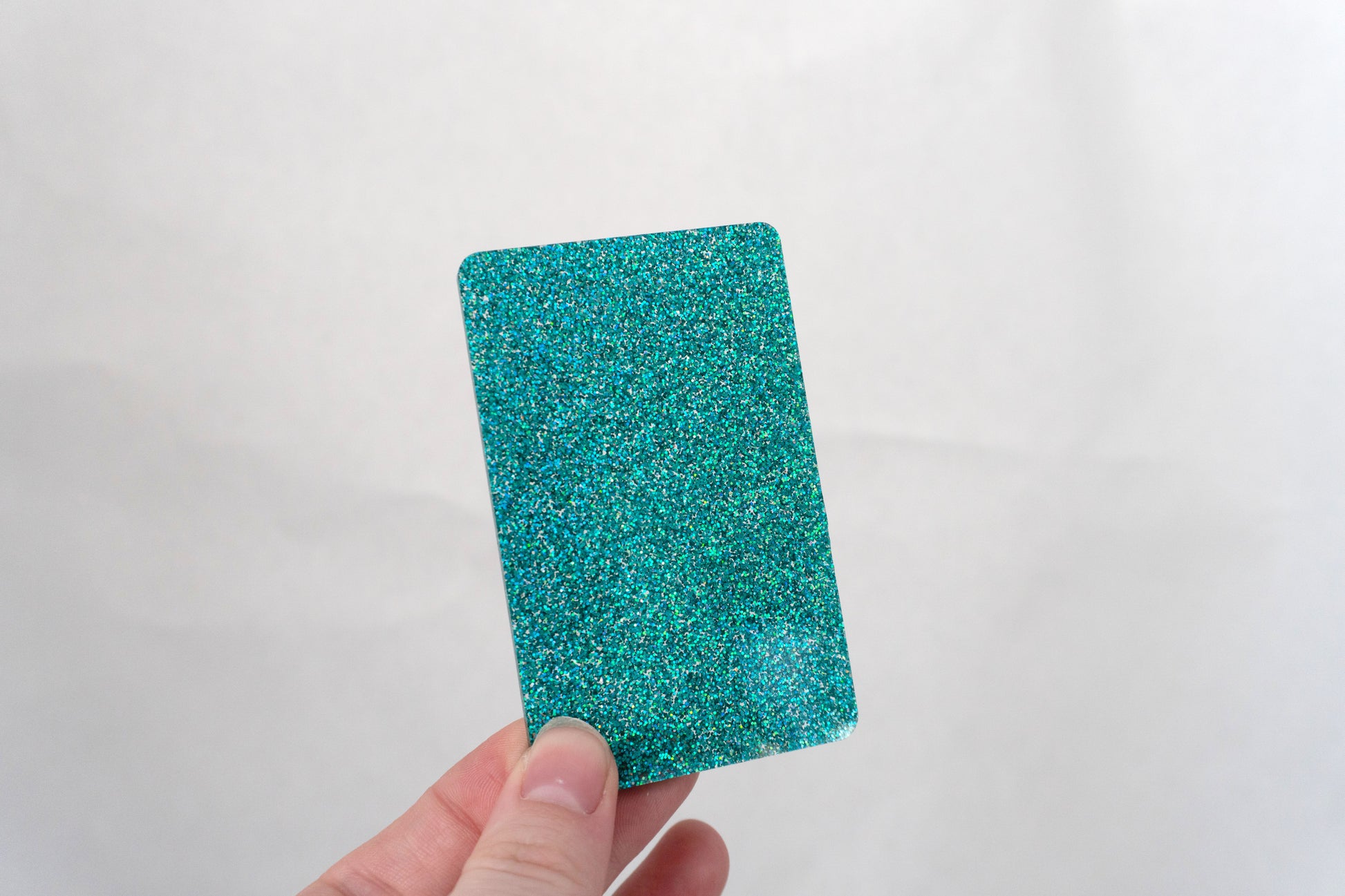 1/8" Teal Aquamarine Glitter Cast Acrylic Sheets