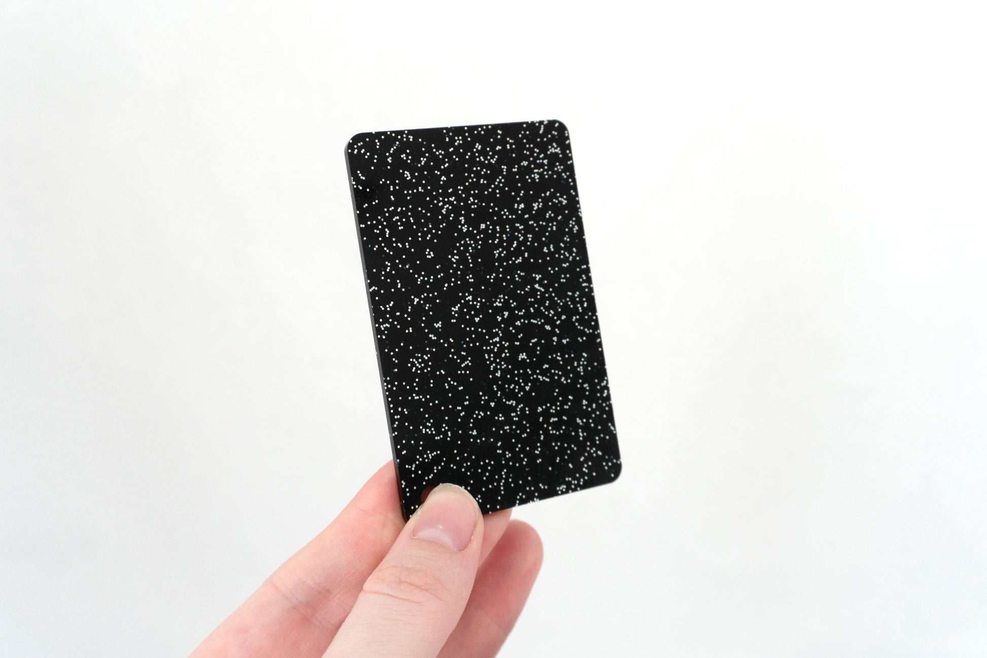 1/8" Black Glitter Cast Acrylic Sheets