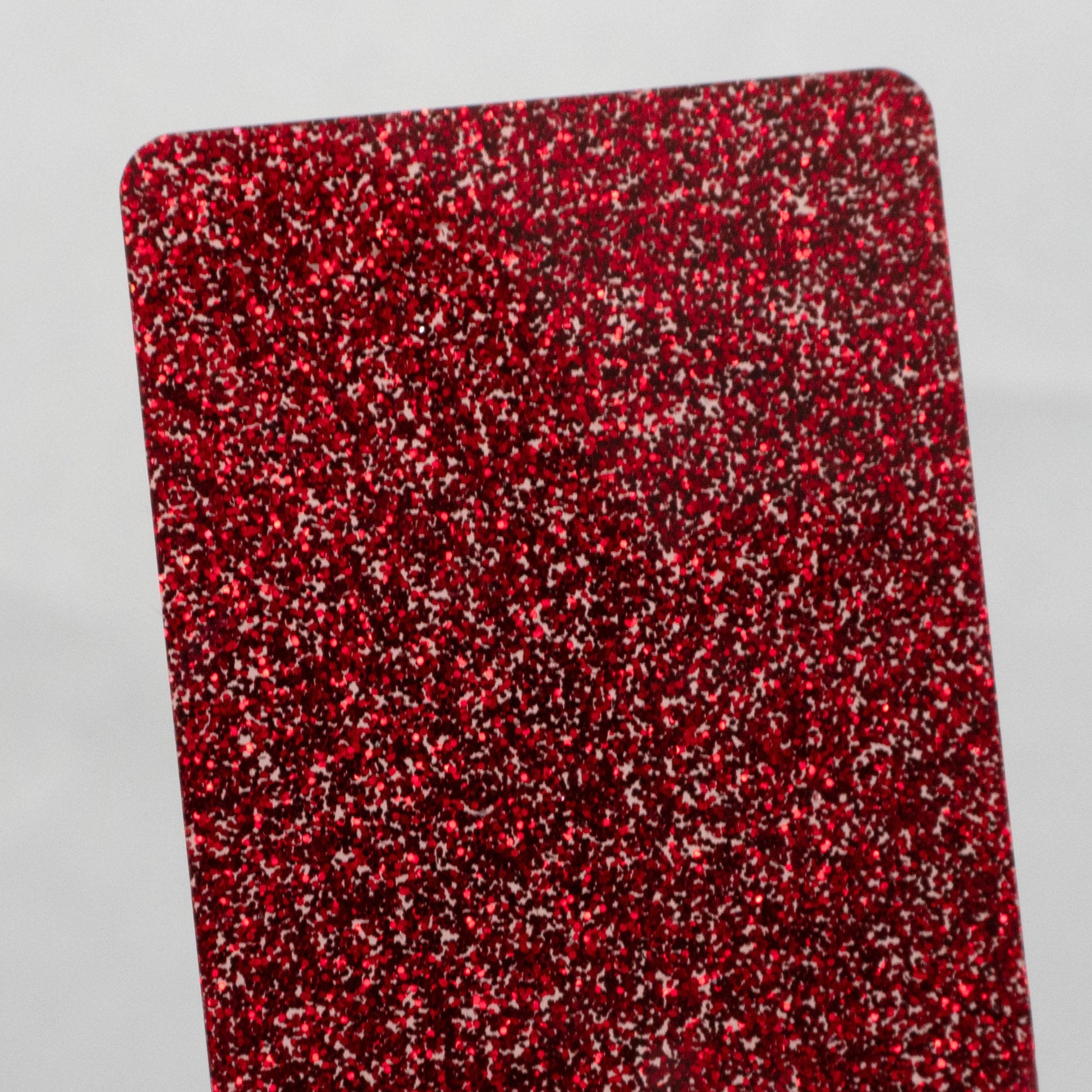 1/8" Red Glitter Cast Acrylic Sheets