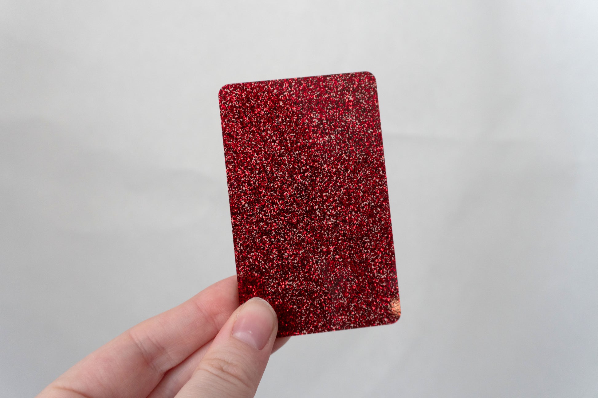 1/8" Red Glitter Cast Acrylic Sheets