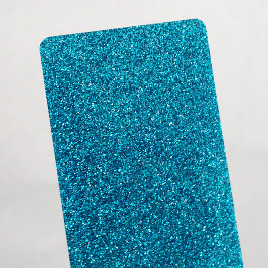 1/8" Teal Glitter Cast Acrylic Sheets